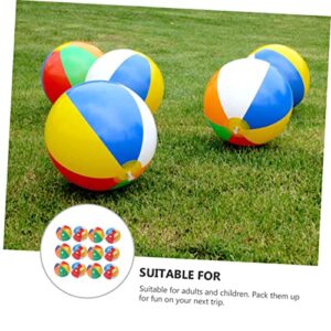 TOYANDONA 12PCS Beach Ball Prom Decorations Inflatable Kiddie Pool Outdoor Kids Toys Swimming Pool for Kids Toys for Kids Outside Toys Kids Playing Ball Kids Swimming Toy Water Park Ball PVC