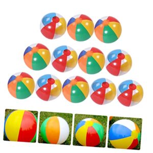 TOYANDONA 12PCS Beach Ball Prom Decorations Inflatable Kiddie Pool Outdoor Kids Toys Swimming Pool for Kids Toys for Kids Outside Toys Kids Playing Ball Kids Swimming Toy Water Park Ball PVC