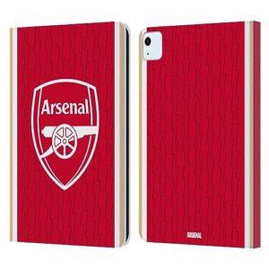 head case designs officially licensed arsenal fc home 2023/24 crest kit leather book wallet case cover compatible with apple ipad air 2020/2022