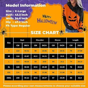 nisorays Halloween Sweatshirts for Women Y2k Hoodie Bat Print Hoodies Y2k Pullover Sweatshirts for Teen Girls Long Sleeve Crop Tops for Women Womens Clothes Trendy Women Outfits Watermelon Red L