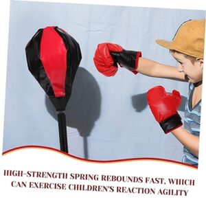 ibasenice 1 Set Boxing Suit Kids Sports Toys Office Desk Toys Decompression Toys Blow up Punch Bag Boxing Reflex Set Exercise Punching Bag Children Plaything Pressure Relief Balls Kit Indoor
