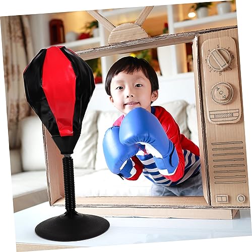 ibasenice 1 Set Boxing Suit Kids Sports Toys Office Desk Toys Decompression Toys Blow up Punch Bag Boxing Reflex Set Exercise Punching Bag Children Plaything Pressure Relief Balls Kit Indoor