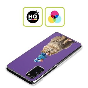 Head Case Designs Officially Licensed P.D. Moreno Cat and Parrot Furry Fun Artwork Hard Back Case Compatible with Samsung Galaxy Z Flip / 5G