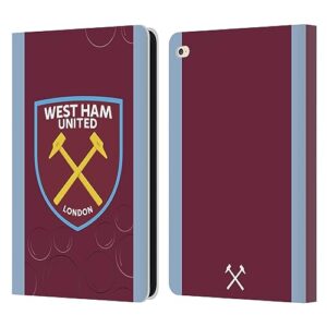 head case designs officially licensed west ham united fc home 2023/24 crest kit leather book wallet case cover compatible with apple ipad air 2 (2014)