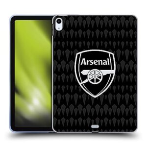 head case designs officially licensed arsenal fc home goalkeeper 2023/24 crest kit soft gel case compatible with apple ipad air 2020/2022