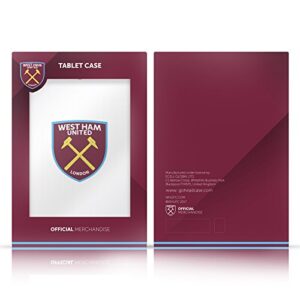 Head Case Designs Officially Licensed West Ham United FC Home 2023/24 Crest Kit Soft Gel Case Compatible with Apple iPad Air 2020/2022