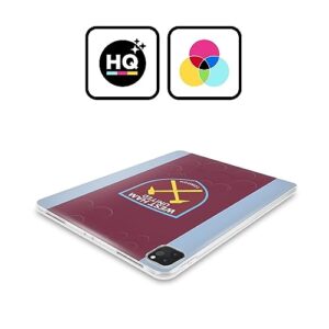 Head Case Designs Officially Licensed West Ham United FC Home 2023/24 Crest Kit Soft Gel Case Compatible with Apple iPad Air 2020/2022