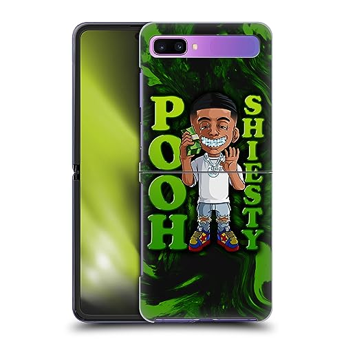 Head Case Designs Officially Licensed Pooh Shiesty Green Graphics Hard Back Case Compatible with Samsung Galaxy Z Flip / 5G