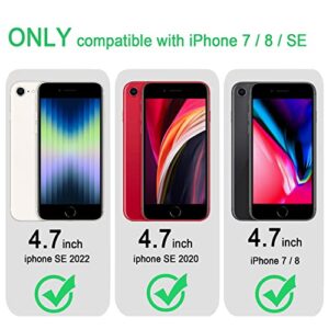 JJGoo Compatible with iPhone SE Case 2022/2020, for iPhone 7 8 Case Clear Soft Transparent Shockproof Protective Slim Thin Bumper Phone Cover for iPhone SE 3 / SE 2, 4.7inch