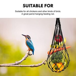 HANABASS Parakeet Toys Tobots Toys Chicken Veggies Skewer Fruit Holder Hanging Feeder Toy for Hens Chicken Large Birds Parrot Goose Duck Pet Treating Tool Black Chicken Supplies Parrot Toys