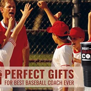 Onebttl Baseball Coach Gifts, Funny Gift Idea for Appreciation, Christmas, Birthday, 30oz Stainless Steel Insulated Travel Mug - Best Baseball Coach Ever