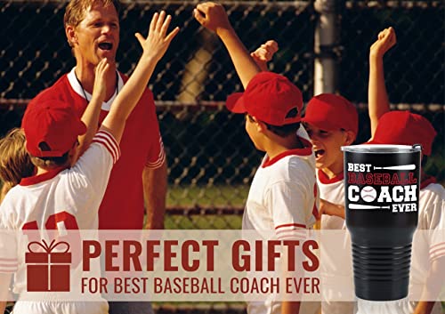 Onebttl Baseball Coach Gifts, Funny Gift Idea for Appreciation, Christmas, Birthday, 30oz Stainless Steel Insulated Travel Mug - Best Baseball Coach Ever