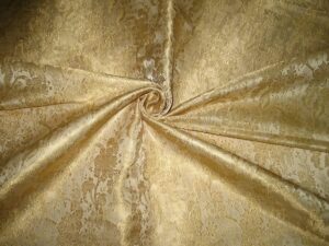 silk brocade fabric -beige/gold floral 44" bro9[3]