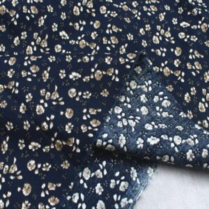 pumcraft sewing fabric 100% plain cotton poplin wine red navy blue flower printed cotton poplin fabric 50x145cm floral fabric patchwork - 50cm - 145cm fabric patchwork craft