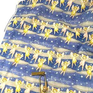 pumcraft sewing fabric 100% cotton fabric flying angels in sky star printed sewing cloth dress clothing textile tissue - 50cm - 105cm fabric patchwork craft