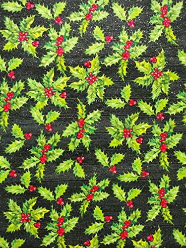 PUMCRAFT Sewing Fabric 6pc 32cm x 25cm Glitter Christmas Skating Snowflakes X'Mas Silver Stamping Vivid Bundle Cotton Fabric Patchwork Tissue Telas DIY - 6pcs 32cm X 25cm Fabric Patchwork Craft