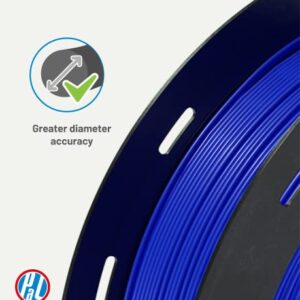 PRINTALOT PLA 3D Printer Filament, Dimensional Accuracy +/- 0.03 mm, 1 kg Spool, 1.75 mm Cobalt