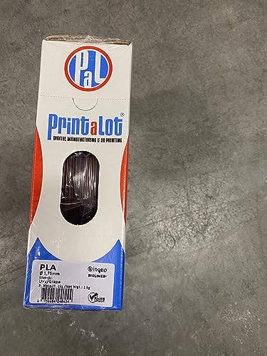 PRINTALOT PLA 3D Printer Filament, Dimensional Accuracy +/- 0.03 mm, 1 kg Spool, 1.75 mm Grape