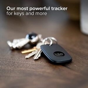 Tile Pro (2020) 2 - Pack - High Performance Bluetooth Tracker, Keys Finder and Item Locator for Keys, Bags, and More; 400 ft Range, Water Resistance and 1 Year Replaceable Battery