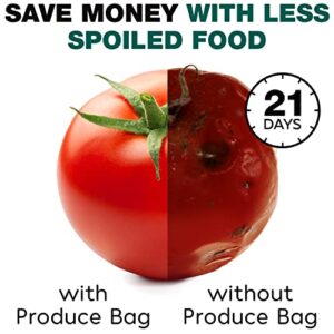 Eparé Reusable Produce Bags for Grocery Washable - Set of 10 Bulk Vegetable Bags For Refrigerator - Grocery Store Produce Bags - Green Crisper Bag for Fruit & Other Veggie Products