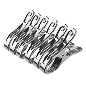 6pcs stainless steel large beach towel clips clothespins clothes pegs clothes hanger clamp storage organization clip hanger