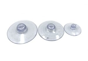 60pcs plastic suction cup for glass table tops,rubber transparent anti-collision sucker hanger pad without hooks, 3 sizes, 40 mm, 35 mm, 22 mm