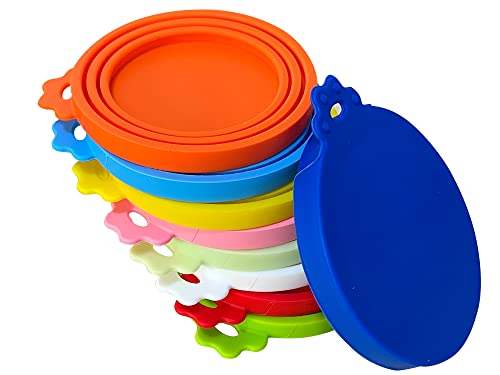 9 Pcs Food Can Lids Pet Can Covers for All Standard Size Dog and Cat Food Can Lids