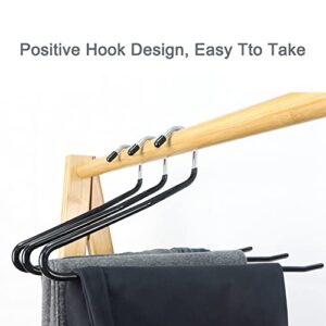 Household Hanger Non-Slip Stainless Steel Trousers Hanger Hanging Trousers Storage Hanger and Save Space to Hang Scarf Underwear Small Objects Hanger