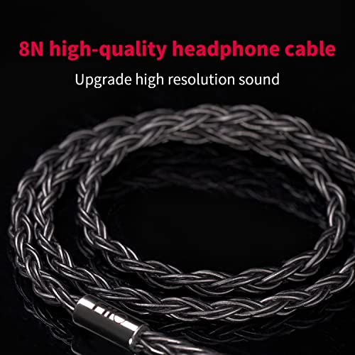 FiiO LC-RDPro Headphone Cable Upgrade 3.9FT High Resolution MMCX Comes with 2.5/3.5/4.4mm Swappable Plugs