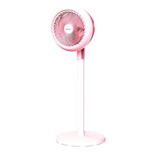 zicooler fan for bedroom, 28db quiet standing fan, 4 adjustable height up to 34", 3 speeds strong cooling fan, 80° oscillating fan with 60° tilt angle rechargeable floor fan