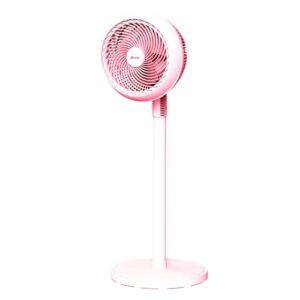 ZICOOLER Fan for Bedroom, 28dB Quiet Standing Fan, 4 Adjustable Height Up to 34", 3 Speeds Strong Cooling Fan, 80° Oscillating Fan with 60° Tilt Angle Rechargeable Floor Fan