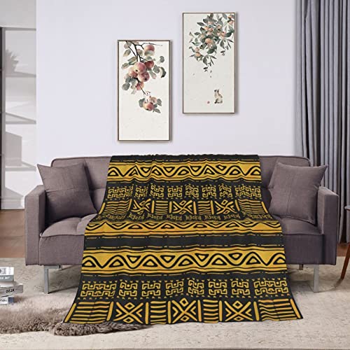 African Blankets & Throws Blanket Soft, African Art Throw Blanket Blanket Flannel Blanket for Home Outdoor(50"x40")