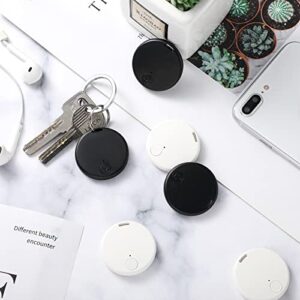 6 Pack Key Finder Portable GPS Tracking Mobile Tracking Smart Anti Loss Device Waterproof Locator Smart Finders Tracker Device for Kids Dog Pet Cat Wallet Keychain Luggage, Alarm Reminder, App Control