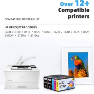 FLYINK 950xl 951xl Ink Cartridges Color Combo 5Pack for HP OfficeJet Pro 8600 8610 8620 8625 Printer