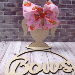 BOWS BOWS 8" Inches Jumbo Handmade Grosgrain Ribbon HairBow Alligator Clip Pink Strawberry Woman Girls Bows Hairclip