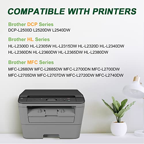 CAVDLE 4 Packs Compatible Toner Cartridge Replacement for Brother TN660 TN630 for use with Brother HL-L2300D HL-L2320D HL-L2340DW HL-L2360DW HL-L2380DW MFC-L2700DW MFC-L2720DW DCP-L2540DW