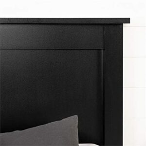 Pemberly Row Modern Wood Headboard/Flat Panel/Queen Size/Black