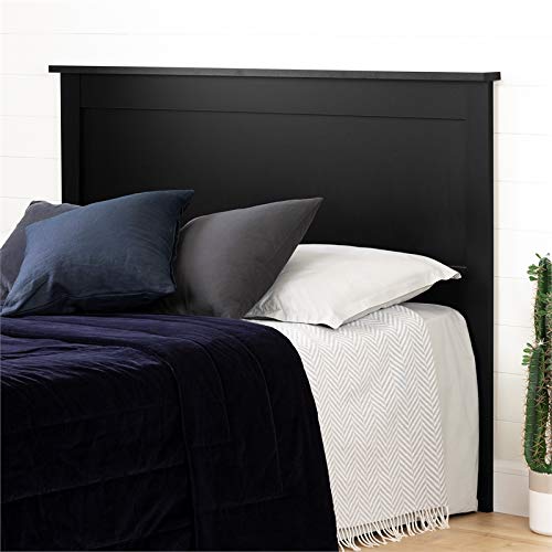 Pemberly Row Modern Wood Headboard/Flat Panel/Queen Size/Black