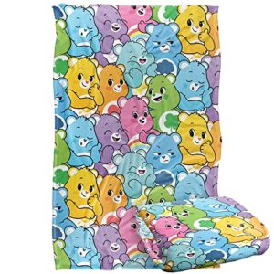 care bears blanket, 36" x 58" very many bears pattern silky touch super soft throw blanket