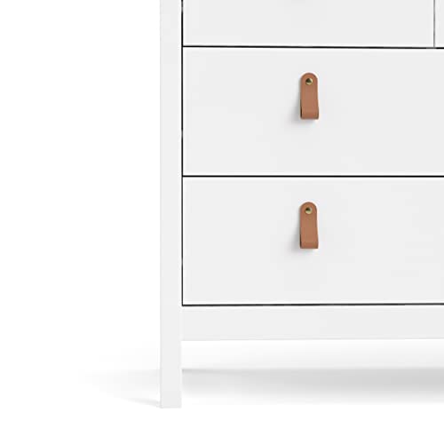 Tvilum 8 Drawer Double Dresser, White