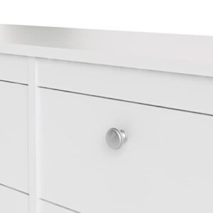 Tvilum 8 Drawer Double Dresser, White