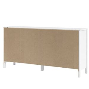 Tvilum 8 Drawer Double Dresser, White