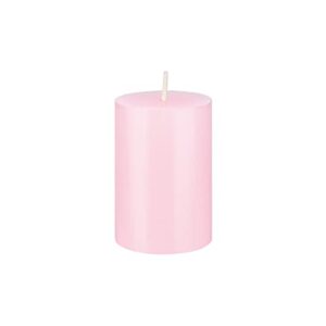 srg 1 pc unscented pink round pillar candle, hand poured premium wax candles 2 inch x 3 inch, home décor, wedding receptions, baby showers, birthdays, celebrations, party favors & more