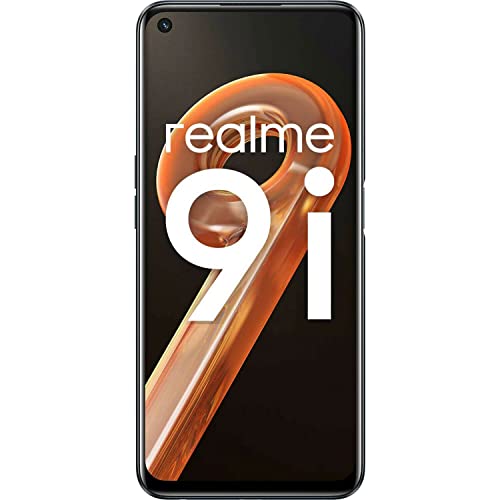 Realme 9i 4G LTE GSM 128GB + 6GB 6.6" 50MP Triple Camera Unlocked Latin Europe Dual Sim (NOT Verizon/Boost/Cricket/Metro/AT&T) + Fast Car Charger Bundle (Prism Black)