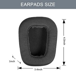 G933 Replacement Headset Earpads Ear Cushion Ear Cover Breathable Mesh Ear Pads Earmuff Repair Parts Compatible with Logitech G633/G933 Gaming Headphones(Black/Fabric)