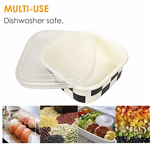 Enamel on Steel Food Storage Container with Lid (0.6, Square, 1, OLYTARU-Container-001)