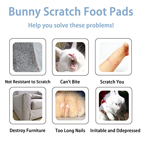 BNOSDM Rabbit Grinding Claw Pads Bunny Scratch Foot Pads Natural Hamster Lava Stone for Teeth Grinding Black Guinea Pig Scratching Board Chew Toy for Ferret Chinchilla Mouse