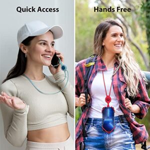 【Bone】 Universal Phone Lanyard for Around The Neck, Adjustable Silicone Neck Phone Holder, Cell Phone Lanyard Holder Compatible with iPhone 13 pro max &Most Smartphones 4.7"-7.2" (Black)