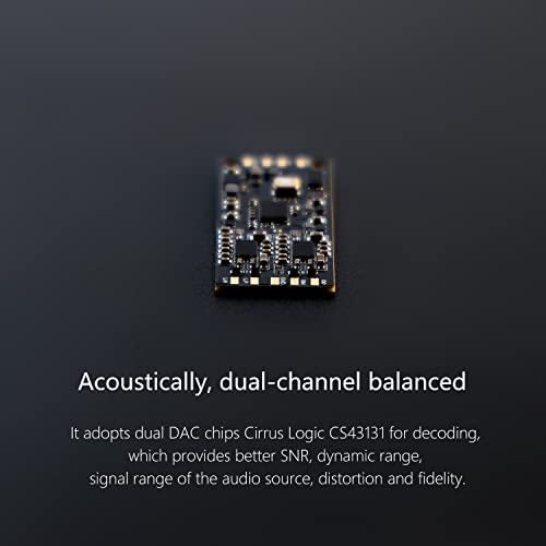 Linsoul DDHIFI TC44C USB C to 4.4mm/3.5mm Dual Outputs Balanced DAC Portable Amplifier (L)