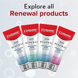 Colgate Renewal Gum Protection Whitening Toothpaste Gel, Mint Gel Toothpaste for Gingivitis and Teeth Whitening Restoration, Sugar Free, Enamel Safe, Gluten Free, Vegan, 3 OZ Tube